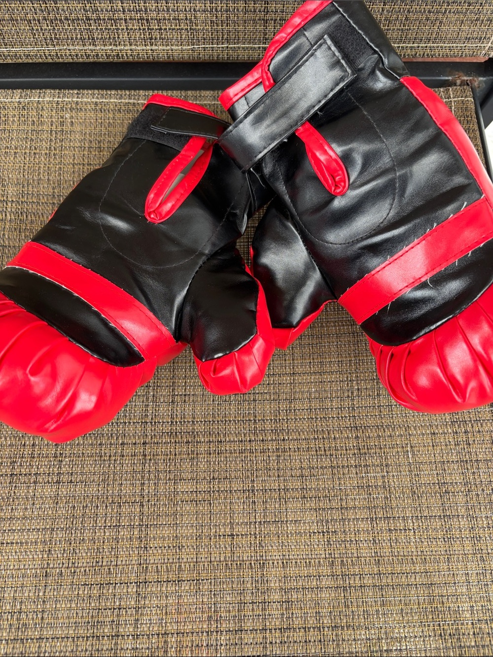 Kids  Black and Red Training Boxing Gloves - Durable Sparring Mitts